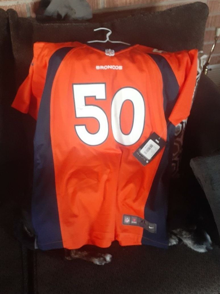 New Boys Broncos #50 Custom Jersey Size Kids XL