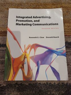 Intergrated Advertising Promotion and Marketing Communications Book 7th Edition