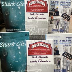 New author signed softcover books