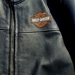 Vintage #harleydavidson Leather Road Jacket And Chaps Medium 