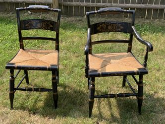 Pair of Vintage Hitchcock Chairs