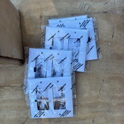 White Double Gang Plate 