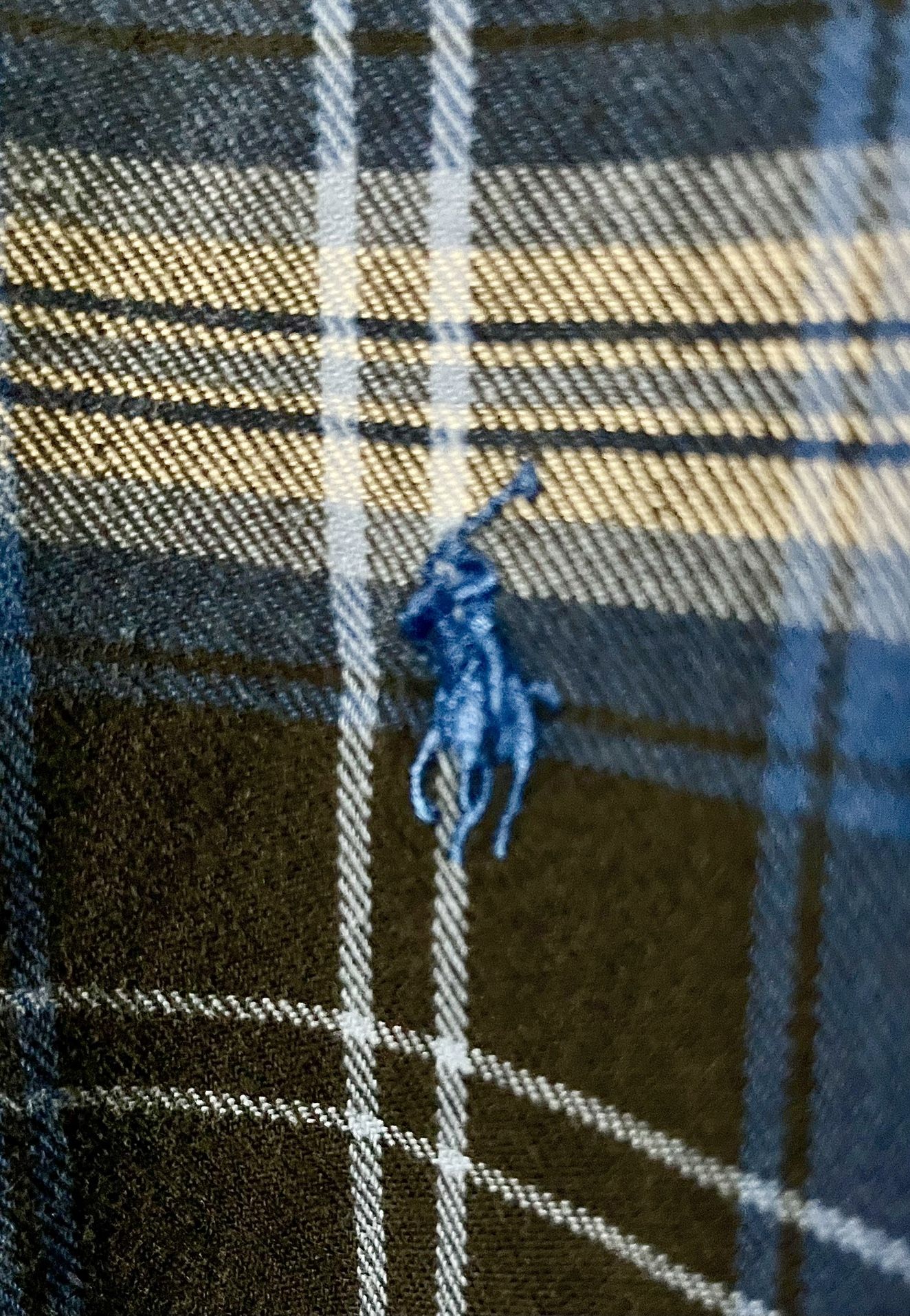 Ralph Lauren Blaire Plaid Shirt XL – Blue