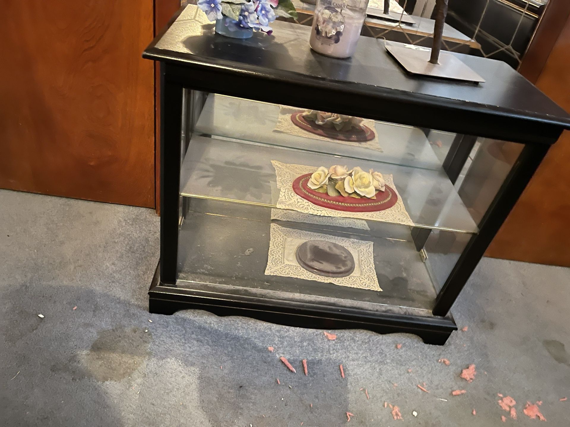 small glass table 
