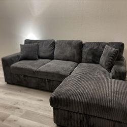 Section Corduroy Bed Couch  