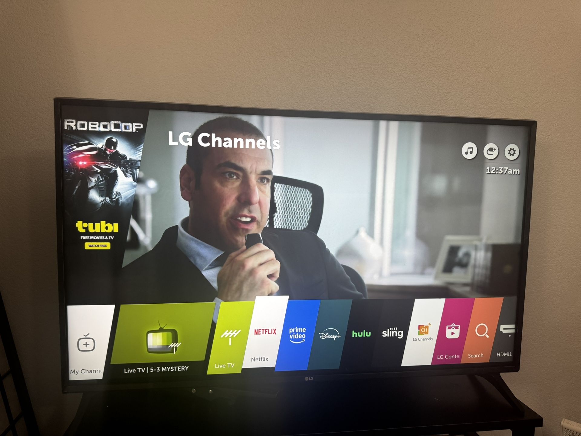 LG 49” UHD 4K Smart TV