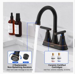 2- Handle Faucet with Pop-up Drain