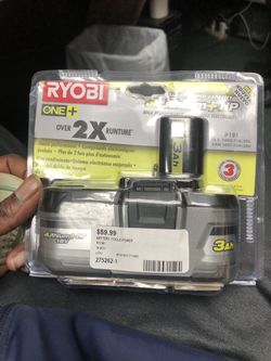 Battery, Tools-Power Ryobi over 2X Runtime battery In Box .. Brand New