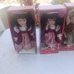 Emrad Creations Porcelain Victorian Dolls
