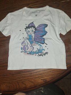 Betty Boop Fairy Graphic T-Shirt Size L