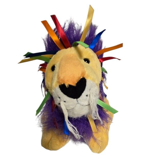 Ganz Ribbon Lion Webkinz Stuffed Animal Plush 9" Toy Retired NO CODE HM487 Clean