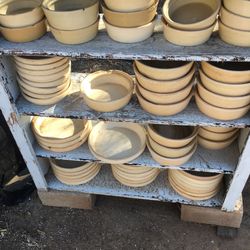 POTTERY CROCKS FOR WATER  OR  FEED 