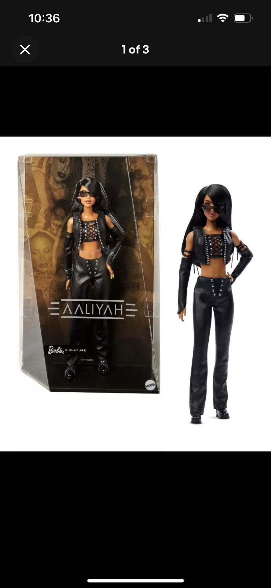 Barbie Aaliyah Signature Music Series Doll Black Faux Leather 2025 IN HAND