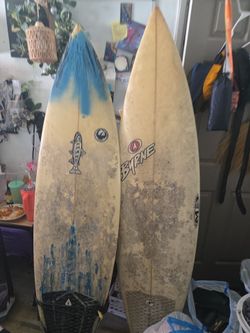 Two Used Shortboard Surfboards