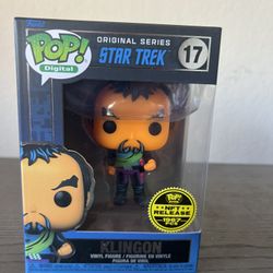 ONLY 1967 PIECES LIMITED EDITION BLACKLIGHT Klingon Funko Pop #17 Star Trek TOS