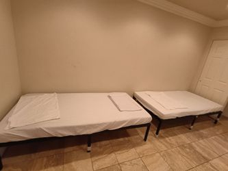 Twin size Metal Bed Frame + Mattress