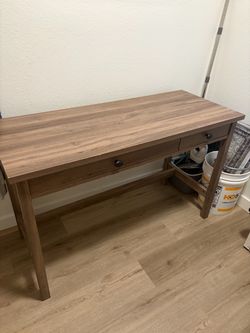 Wooden entry table