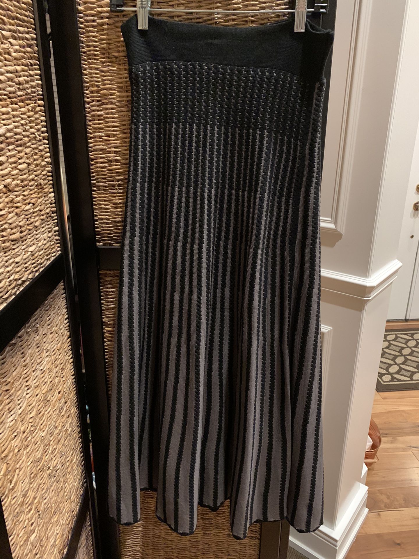 Knitted Skirt/ Strapless Dress Combo-Size Medium