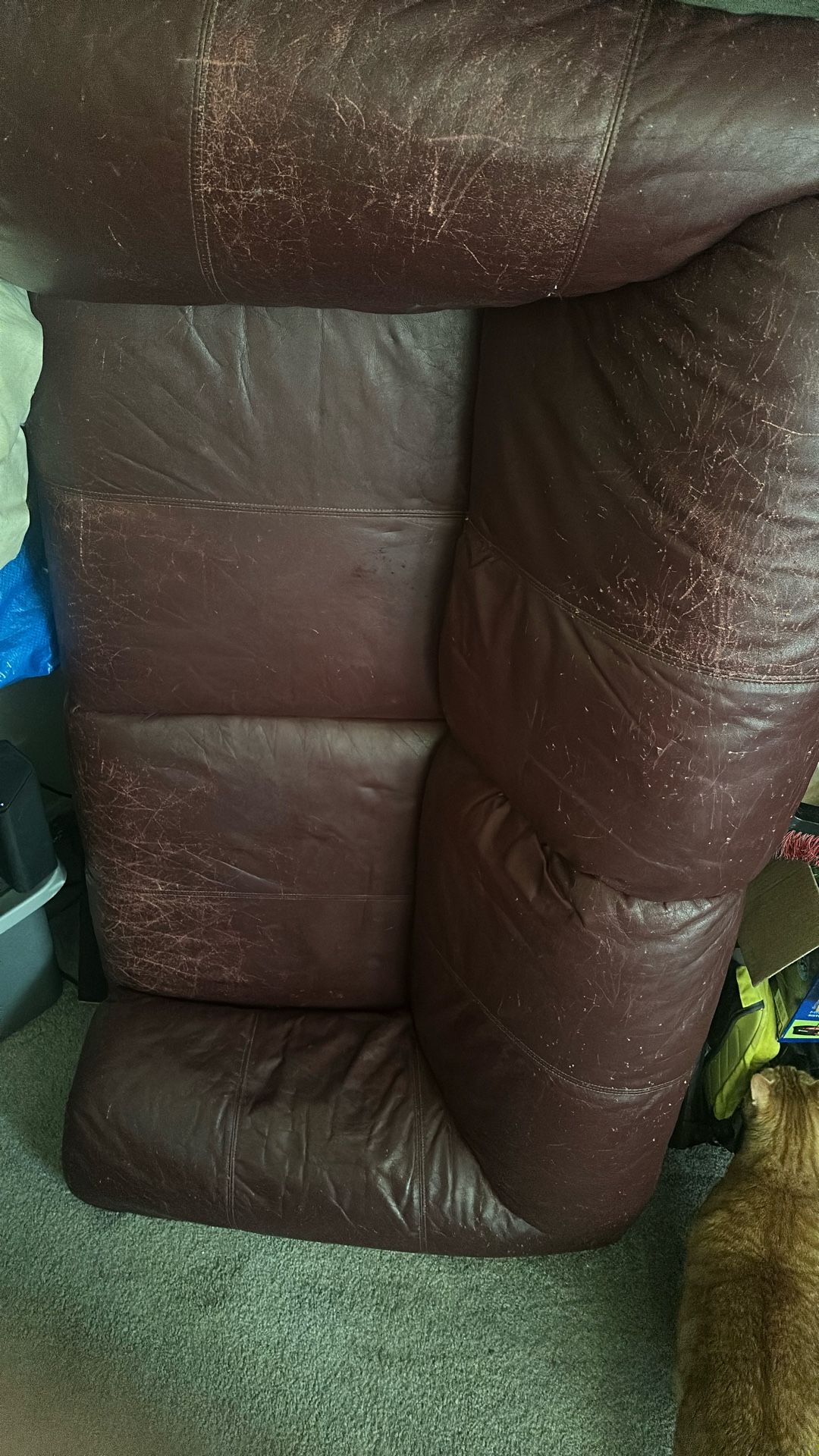 Free 2 Person Leather Couch