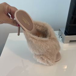Aquazzura Fur Mules 