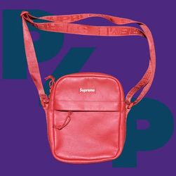 Supreme Leather Shoulder Bag