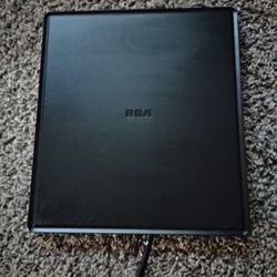 RCA - Indoor Flat Amplified HDTV Antenna - Black