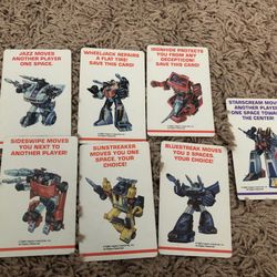 7 Transformers adventure card Game Cards