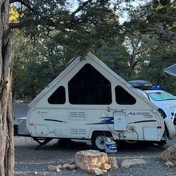 ALINER A-frame Folding Travel Trailer with Bath