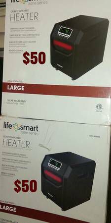 Lifesmart 1500-Watt 6-Element Large Room Infrared Bulb Heater