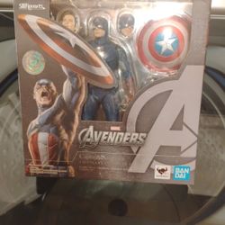 Brand New Sh Figuarts Marvel Avengers Captain America Avengers Assemble Edition 