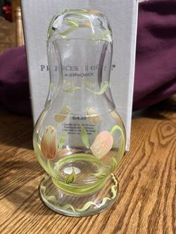 Vintage Princess House Crystal Carafe And Tumbler