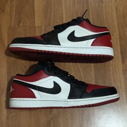 Nike Jordan 1 Bred Toe Size 13