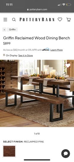 Griffin reclaimed wood dining table deals