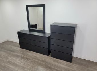 Dresser whit mirror and chest - Cómoda con espejo y Gavetero