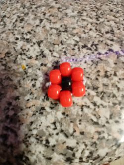 kandi flower Keychain
