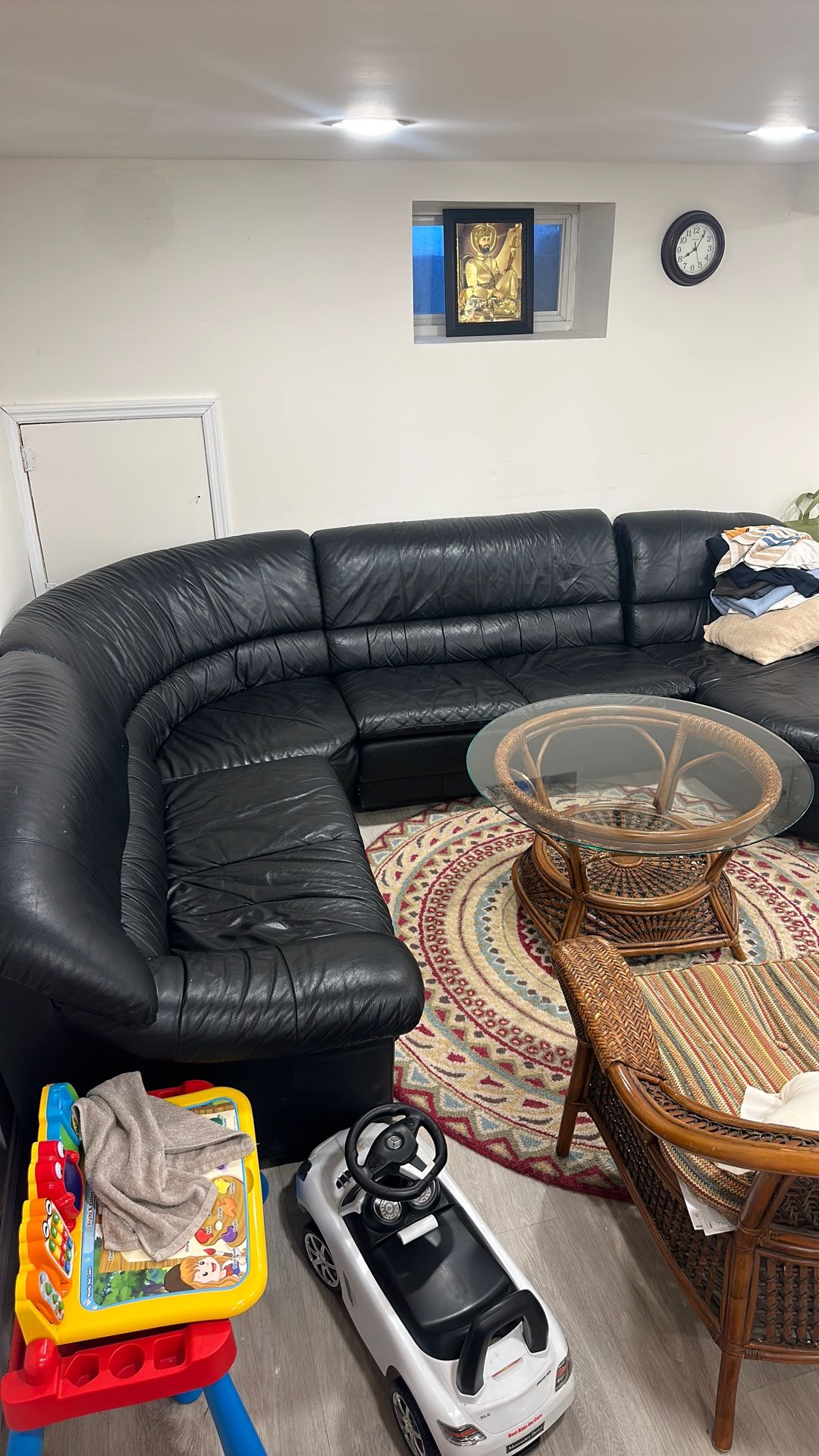 Black Leather Couch