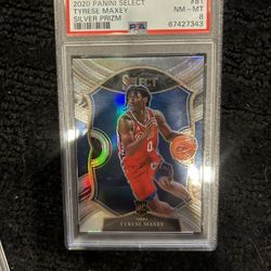 Tyrese Maxey Silver Rookie Psa 8