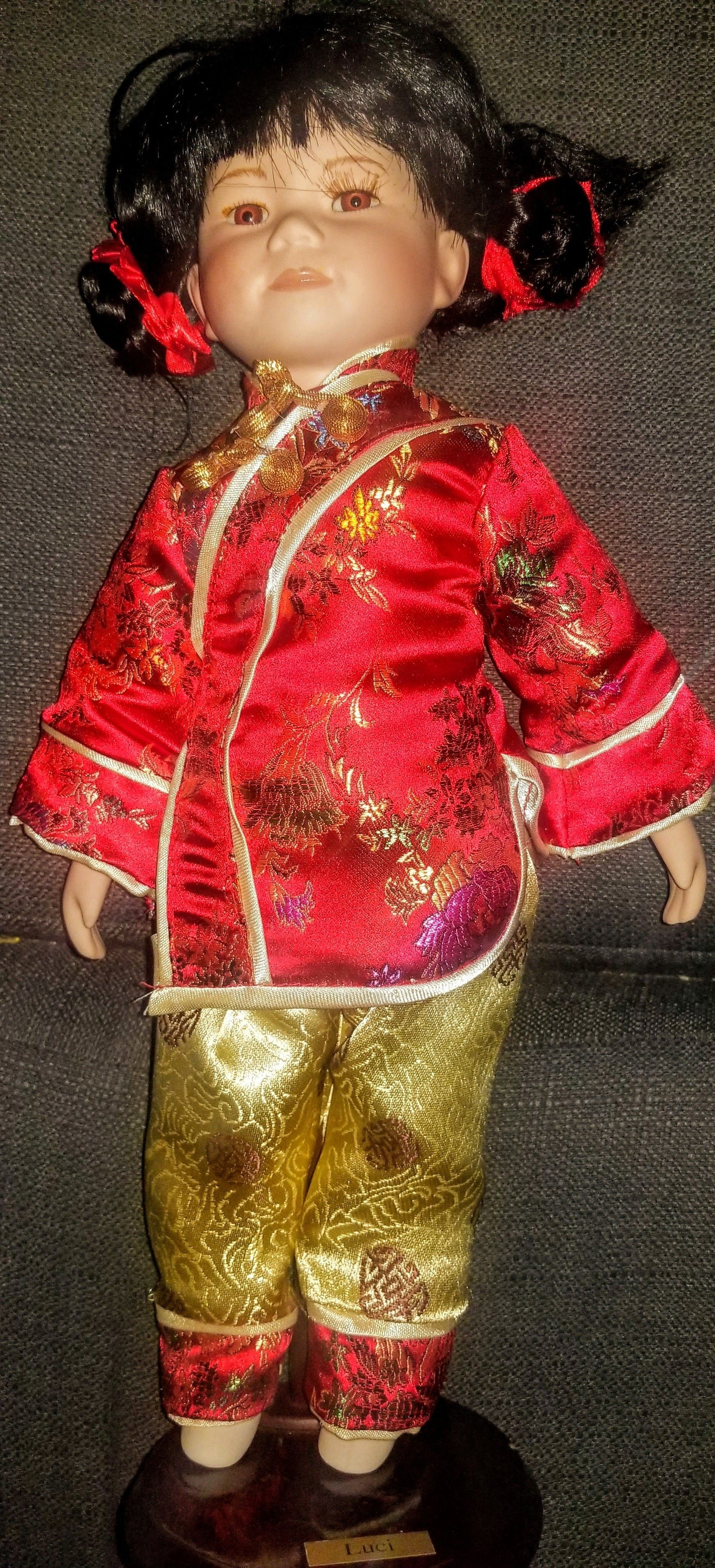16" Oriental Porcelain Collector's Doll...Really Nice!