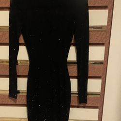 Fashion Nova Rhinestone Transparent Party Dress Size XS/S