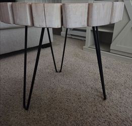 Natural Wood Slice Coffee Table