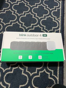 Blink Outdoor 4 (newest model), 5 camera system, Wireless smart security camera, two-year battery, 1