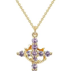 Crown Cross Necklace 