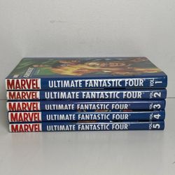 Ultimate Fantastic Four Hardcover OHC Lot Volumes 1-5 OOP  Set