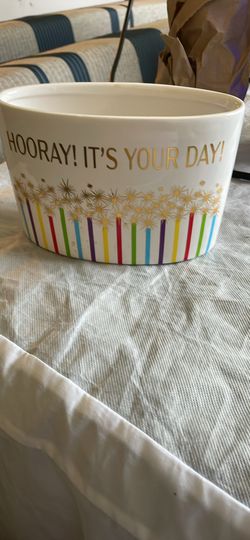 Flowers Vase Planter Hooray Happy Birthday
