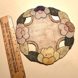 Handmade antique linen doily