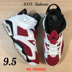 Size 9.5 Air Jordan 6 Retro “Carmine (2021)”🚒 
