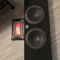 Subwoofer And 12" Amp Sony