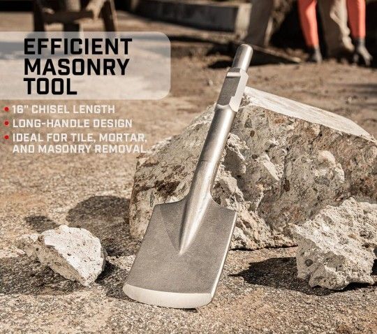 Hex Shank Asphalt Cutter Bit for Electric Demolition Jack Hammer 1-1/8" Chisel Shovel Scoop Breaker

