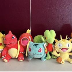 brand new pokemon plushies tag on