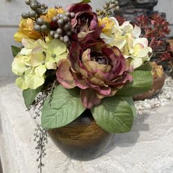 Beautiful Potted Flower Arrangement